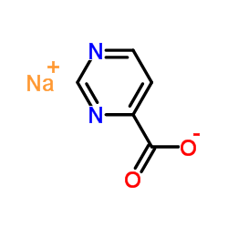 Sodium 4-pyrimidinecarboxylate structure