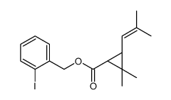 (2-iodophenyl)methyl (1R,3R)-2,2-dimethyl-3-(2-methylprop-1-enyl)cyclopropane-1-carboxylate Structure