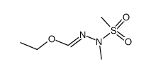 ethyl (E)-N-methyl-N-(methylsulfonyl)formohydrazonate Structure