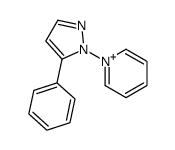 1-(5-phenylpyrazol-1-yl)pyridin-1-ium Structure