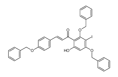 2',4,4'-tris(benzyloxy)-6'-hydroxy-3'-iodochalcone Structure