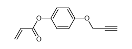 4-(prop-2-yn-1-yloxy)phenyl acrylate结构式