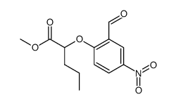 methyl 2-(2-formyl-4-nitrophenoxy)pentanoate Structure