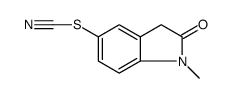 Thiocyanic acid, 2,3-dihydro-1-methyl-2-oxo-1H-indol-5-yl ester结构式
