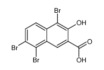 4,7,8-tribromo-3-hydroxy-[2]naphthoic acid Structure