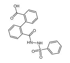 diphenic acid mono-(N'-benzenesulfonyl-hydrazide) Structure