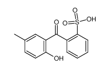 2-(2-hydroxy-5-methyl-benzoyl)-benzenesulfonic acid Structure