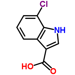 7-氯吲哚-3-羧酸结构式