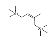 (2-methylbut-2-ene-1,4-diyl)bis(trimethylstannane) Structure