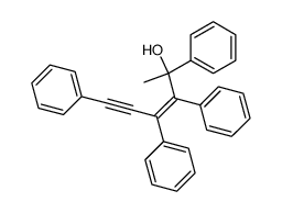 (Z)-2,3,4,6-tetraphenylhex-3-en-5-yn-2-ol结构式