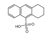 1,2,3,4-tetrahydro-anthracene-9-sulfonic acid结构式