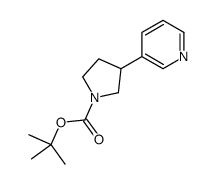tert-butyl 3-(pyridin-3-yl)pyrrolidine-1-carboxylate structure