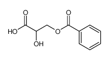 3-benzoyloxy-2-hydroxy-propionic acid Structure
