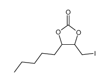 4-(iodomethyl)-5-pentyl-1,3-dioxolan-2-one Structure