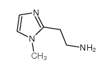 2-(1-甲基-1H-咪唑-2-基)乙胺结构式