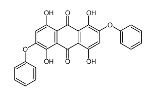 1,4,5,8-tetrahydroxy-2,6-diphenoxyanthracene-9,10-dione Structure