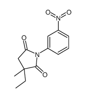3-ethyl-3-methyl-1-(3-nitrophenyl)pyrrolidine-2,5-dione结构式