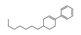 (4-heptylcyclohexen-1-yl)benzene Structure