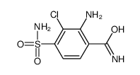 2-amino-3-chloro-4-sulfamoylbenzamide Structure