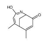 2,9-dimethyl-5-azabicyclo[4.3.1]deca-2,8-diene-4,7-dione结构式