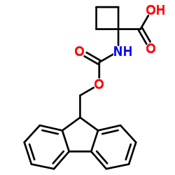 Fmoc-1-amino-1-cyclobutanecarboxylic acid Structure