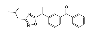 5-(3-Benzoyl-α-methylbenzyl)-3-isobutyl-1,2,4-oxadiazole结构式