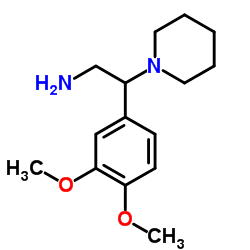 2-(3,4-DIMETHOXY-PHENYL)-2-PIPERIDIN-1-YL-ETHYLAMINE结构式
