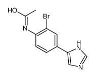 N-[2-bromo-4-(1H-imidazol-5-yl)phenyl]acetamide结构式