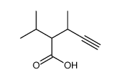 3-methyl-2-propan-2-ylpent-4-ynoic acid结构式