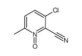 3-chloro-6-methylpyridine-2-carbonitrile-1-oxide结构式
