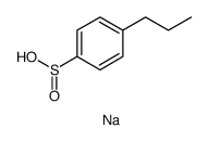 Benzenesulfinic acid, 4-propyl-, sodium salt (1:1)结构式