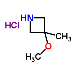 3-Methoxy-3-methylazetidine hydrochloride (1:1) Structure
