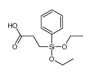 3-[diethoxy(phenyl)silyl]propanoic acid结构式