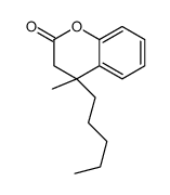 4-methyl-4-pentyl-3H-chromen-2-one结构式