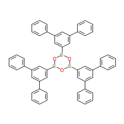 2,4,6-三(间三联苯-5'-基)环硼氧烷结构式