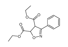 diethyl 3-phenyl-4,5-dihydro-1,2-oxazole-4,5-dicarboxylate结构式