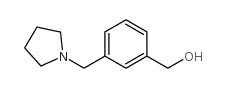 [3-(吡咯烷-1-甲基)苯基]甲醇结构式