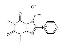N-<8-(7-ethyltheophyllyl)>pyridinium chloride Structure