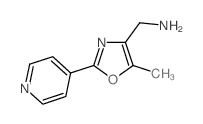 (5-methyl-2-pyridin-4-yl-1,3-oxazol-4-yl)methanamine Structure