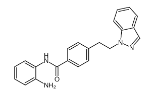 N-(2-aminophenyl)-4-(2-indazol-1-ylethyl)benzamide Structure