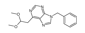 9-benzyl-6-(2,2-dimethoxyethyl)purine结构式