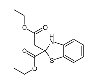 ethyl 2-(2-ethoxy-2-oxoethyl)-3H-1,3-benzothiazole-2-carboxylate结构式