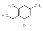 2-ethyl-3,5-dimethyl-cyclohex-2-en-1-one结构式