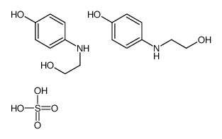 bis[(2-hydroxyethyl)(4-hydroxyphenyl)ammonium] sulphate structure