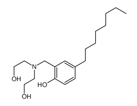 2-[[bis(2-hydroxyethyl)amino]methyl]-4-octylphenol结构式