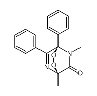 (1R,4R)-1,5-Dimethyl-4,8-diphenyl-2,3-dioxa-5,7-diaza-bicyclo[2.2.2]oct-7-en-6-one Structure