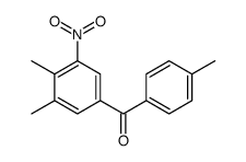 (3,4-dimethyl-5-nitrophenyl)-(4-methylphenyl)methanone结构式
