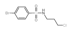 N-(3-氯丙基)-4-溴苯磺酰胺结构式
