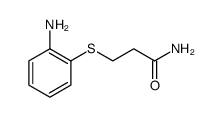 Propanamide, 3-[(2-aminophenyl)thio]结构式