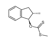 (+-)-dithiocarbonic acid S-methyl ester-O-(trans-2-methyl-indan-1-yl ester)结构式